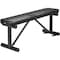 Global Industrial 48L Outdoor Steel Flat Bench, Expanded Metal, Black 695741BK - alternate 1
